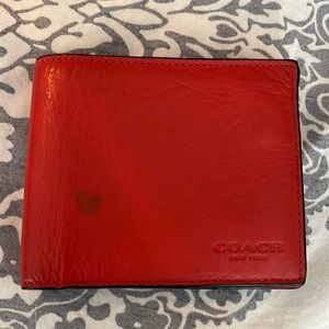 Men’s Coach Billfold Leather Wallet